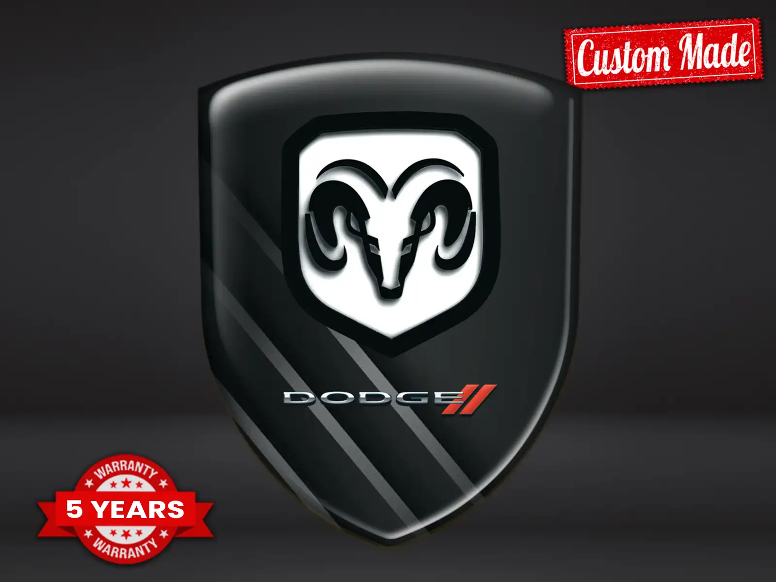 Dodge Autoabzeichen Robust Hochwertig Professionell